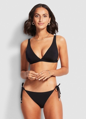 Hipster Tie Side - Black affordable swimwear for women, chic swimsuits for women