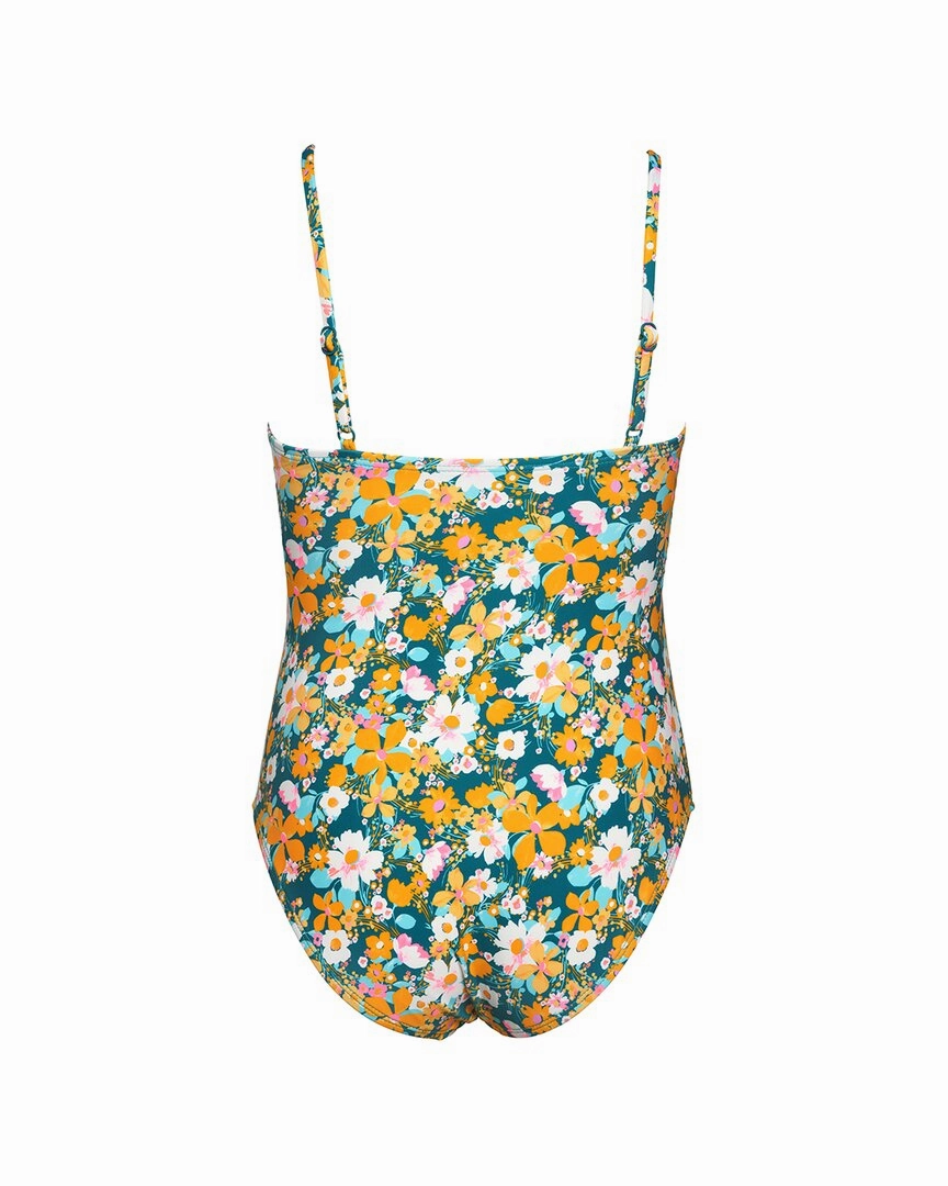 HOBIE Retro Cinch Front Bandeau One-Piece