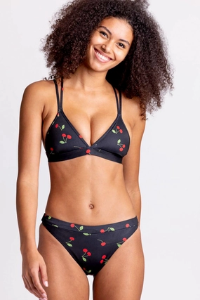 Holland Bikini Bottom - Cherries mix and match bikinis, stylish women's bikini options