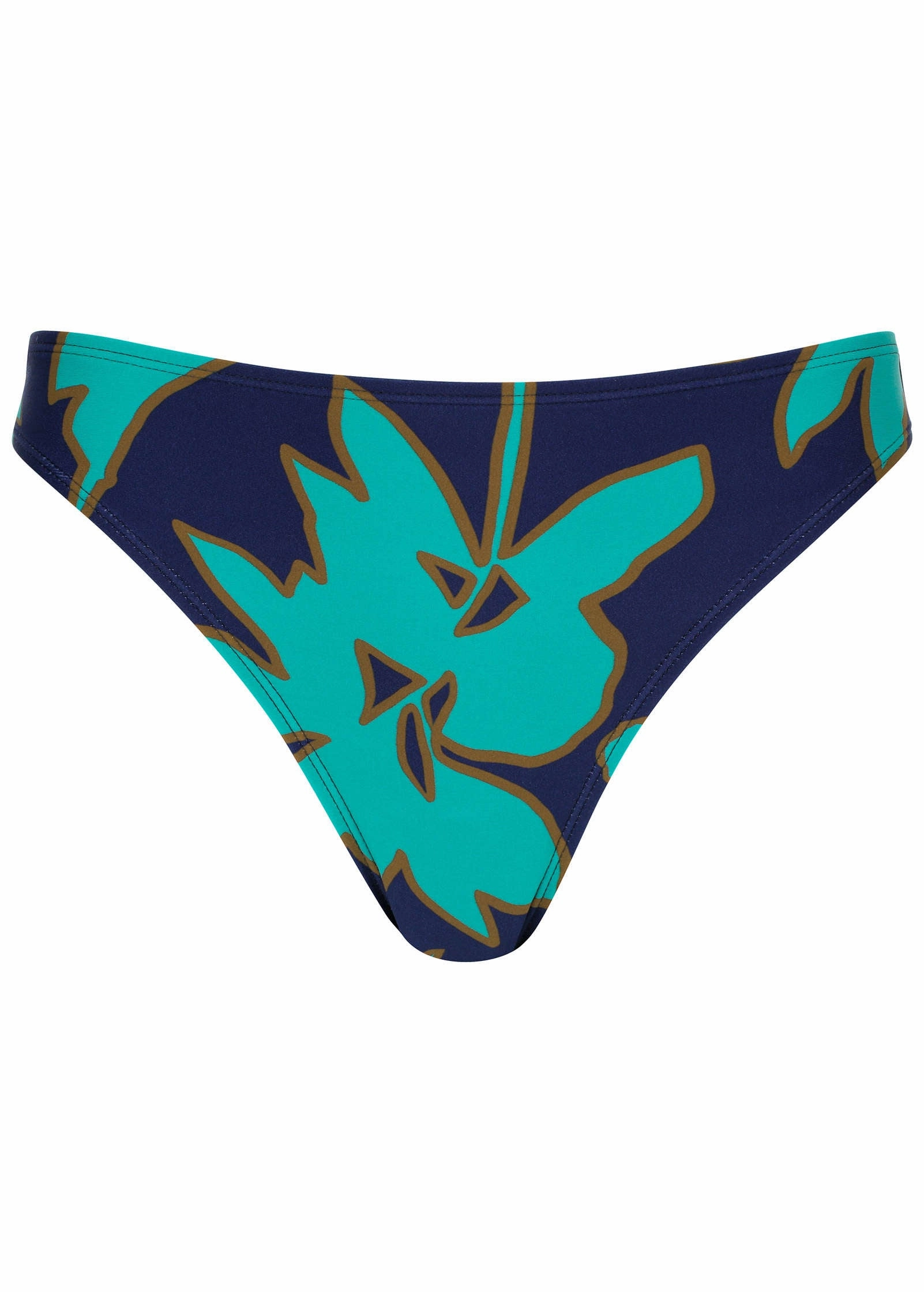 Honolulu Midi Bottom - Blue Block Floral