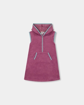 Hooded Terry Beach Dress Candy Pink cute swimsuits for teen girls, modest teen swimwear
