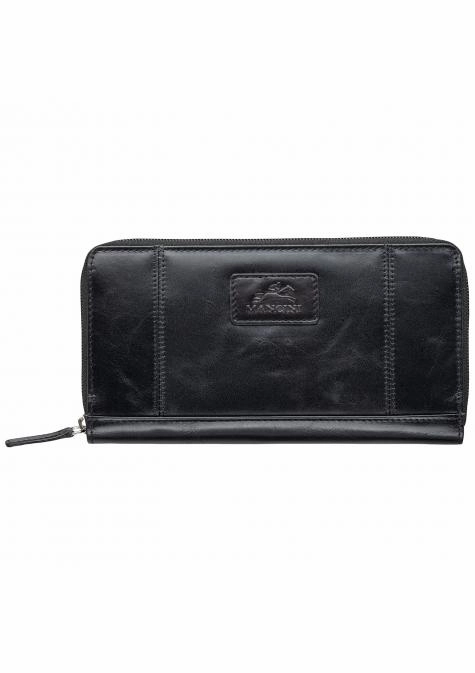 Mancini Casablanca Ladies' ''Clutch'' Wallet RFID Blocking Clutch Anti-Theft Clip Wallet