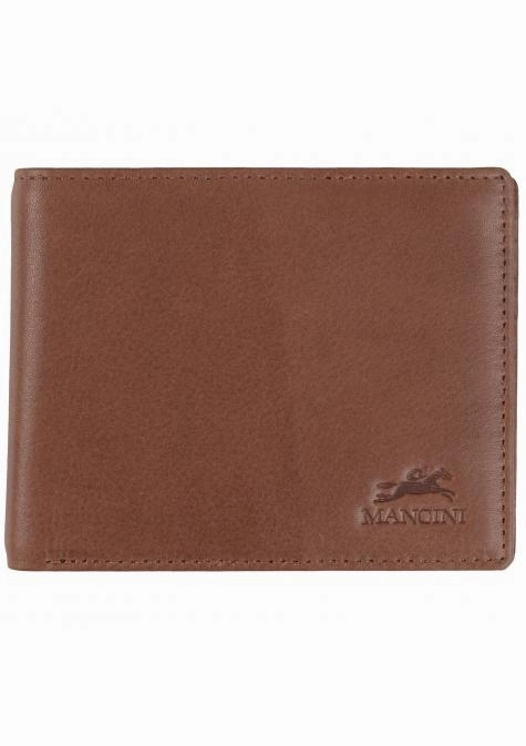 Mancini Bellagio Center Wing Rfid Billfold Secure Neck Wallet RFID Card Organizer
