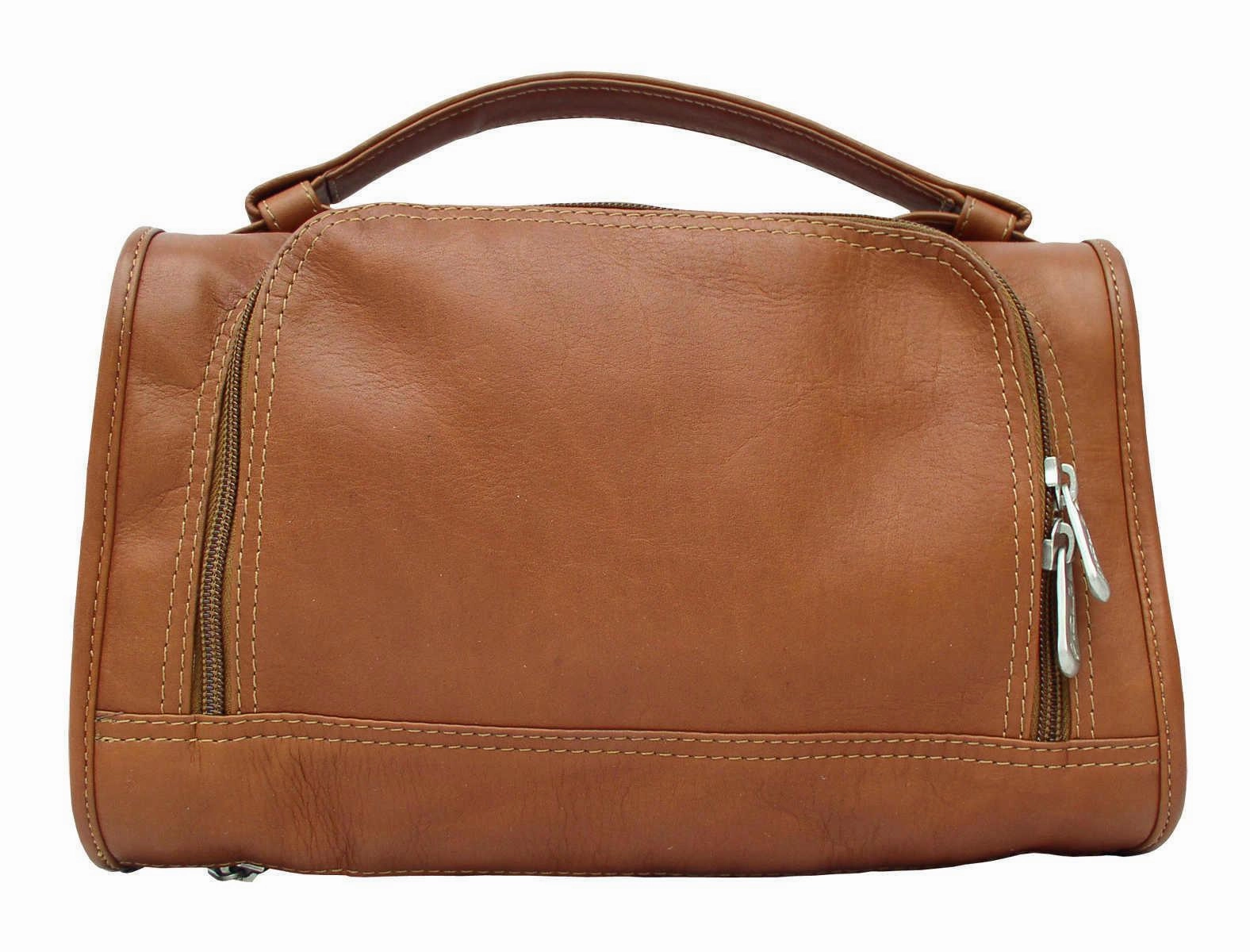 Cabin Bag Travel Storage Case Piel Half-Moon Utility Kit