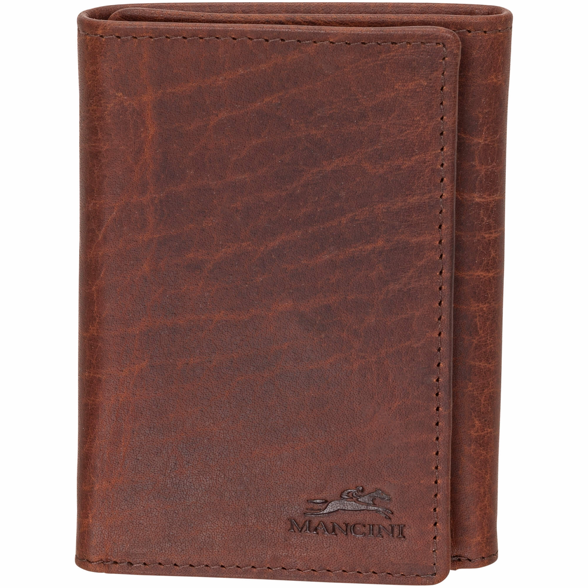 Mancini Buffalo Rfid Secure Trifold Wallet RFID Blocking Backpack