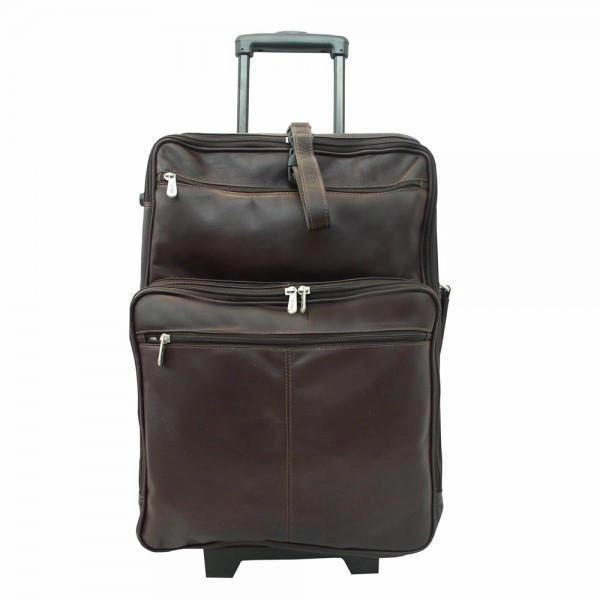 Luggage Rack Piel Leather 22" Wheeled Traveler