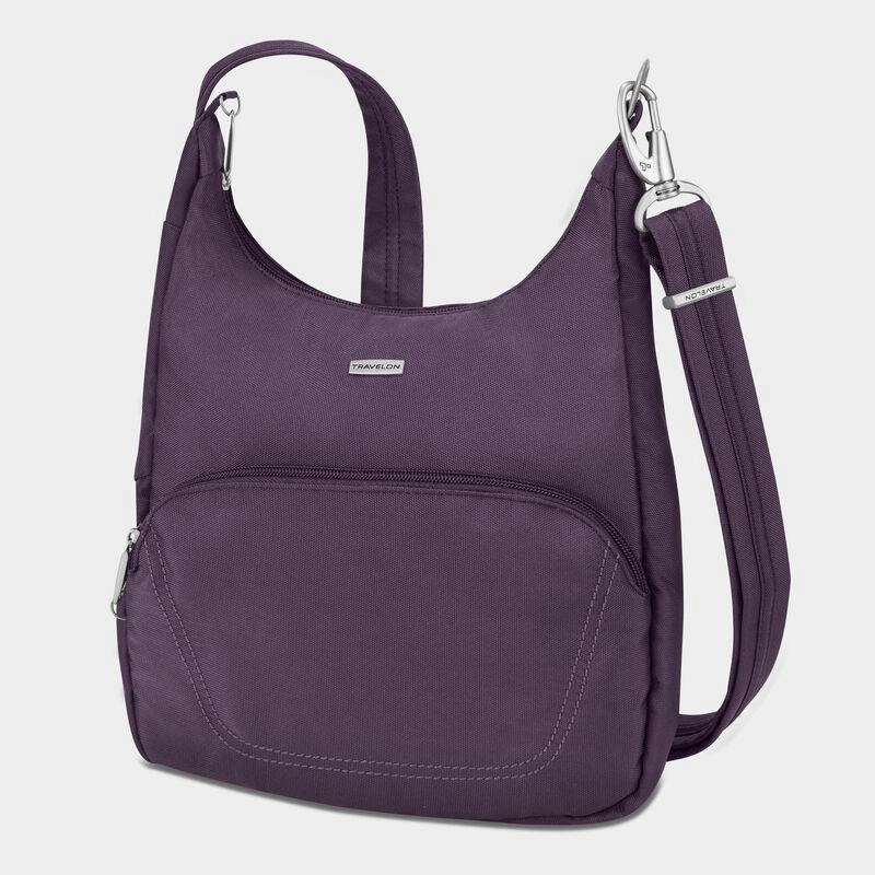 Travelon Anti-Theft Classic Essential Messenger Bag (Rfid Blocking) Hidden Wallet