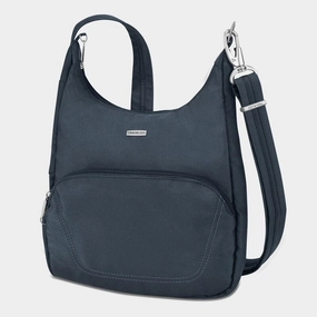 RFID Anti-Theft Wallet Anti-Theft Zip Wallet Travelon Anti-Theft Classic Essential Messenger Bag (Rfid Blocking)