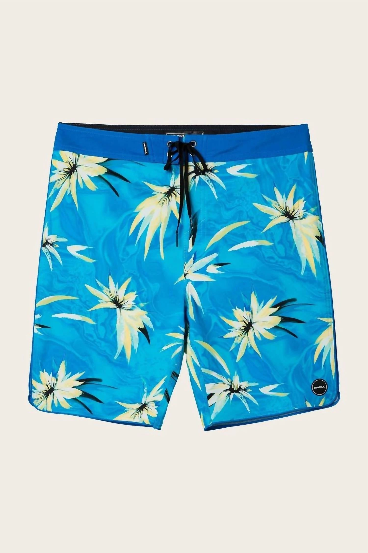 Hyperfreak Expression Boardies In Light Blue mens beach swimwear, quick dry mens swimsuits