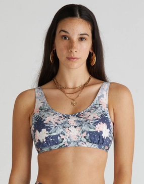 Indianic Ashley D/DD Cup Bikini Top - Floral stylish swimwear tops, womens beach tops