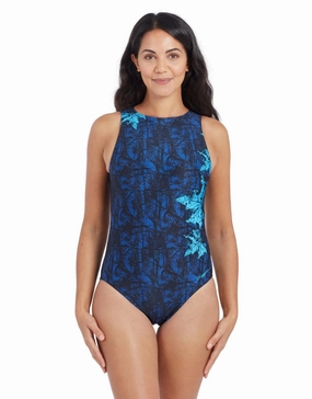 Indigo Forest Hi Front Swimsuit minimalistic swimsuits women, sleek swimwear styles