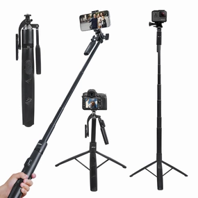 Hiffin Hst-63 Tripod C 63" Long, 360 Handle, Remote, Tri-Leg Hot Sale Today Deal of the Day