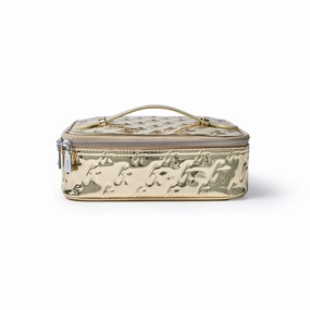 Carry-On Bag Multi-Compartment Bag Medium Metallic Monogram Toiletry Bag - Metallic Gold