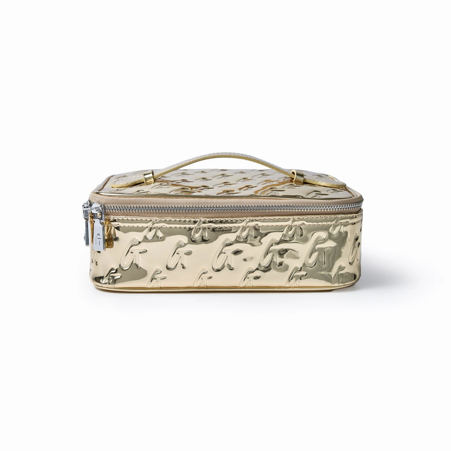 Carry-On Bag Multi-Compartment Bag Medium Metallic Monogram Toiletry Bag - Metallic Gold