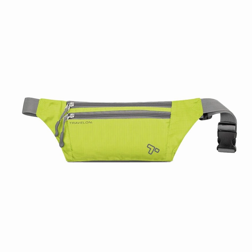 Travelon Double Zip Waist Pack Travel Security Bag Travel Pouch
