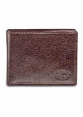 Mancini Equestrian-2 Men`S Rfid Secure Billfold With Removable Passcase RFID Safe Pouch Hidden Wallet