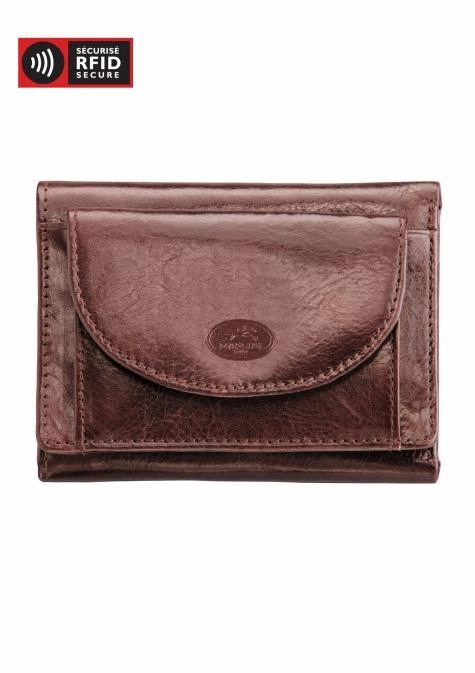 Mancini Equestrian-2 MenS Trifold Wing Wallet Anti-Theft Travel Gear Secure Anti-Theft Wallet