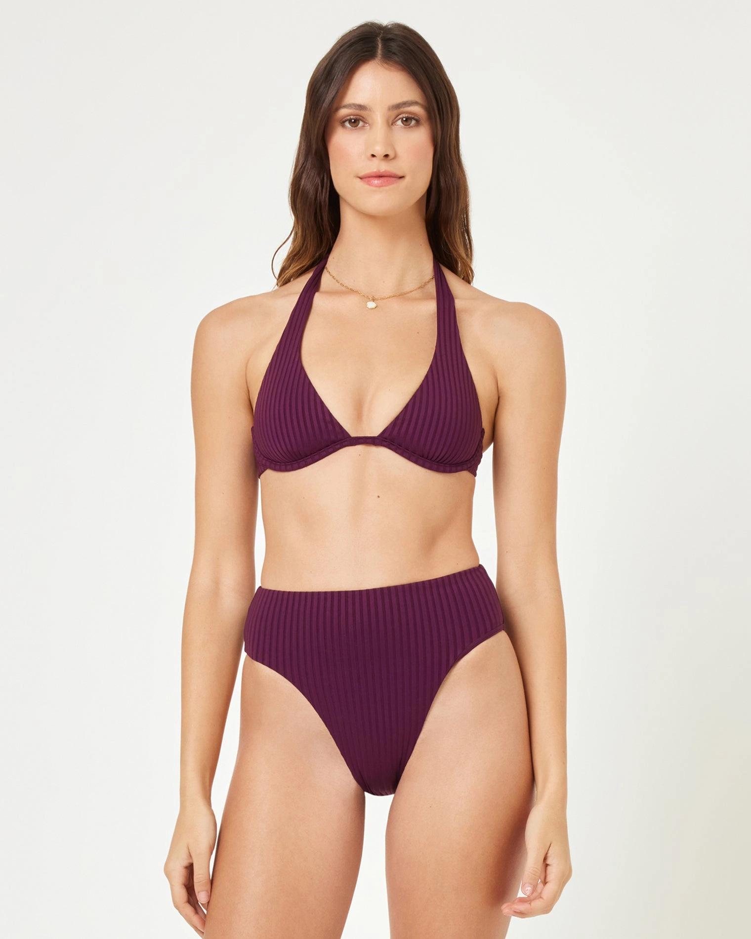 Isa Bikini Top - Merlot