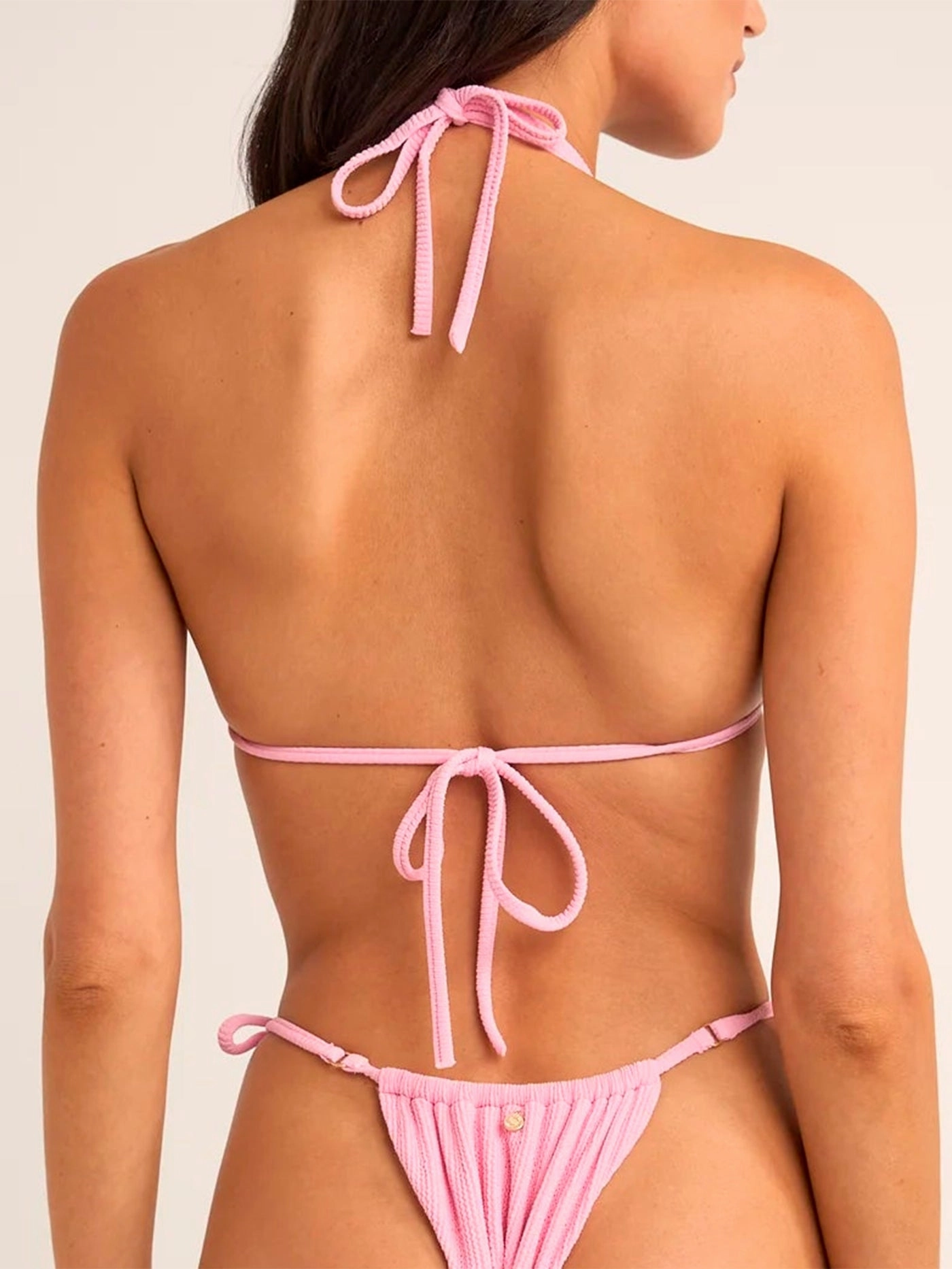 Isla Rib Double Strap Tri Bikini Top