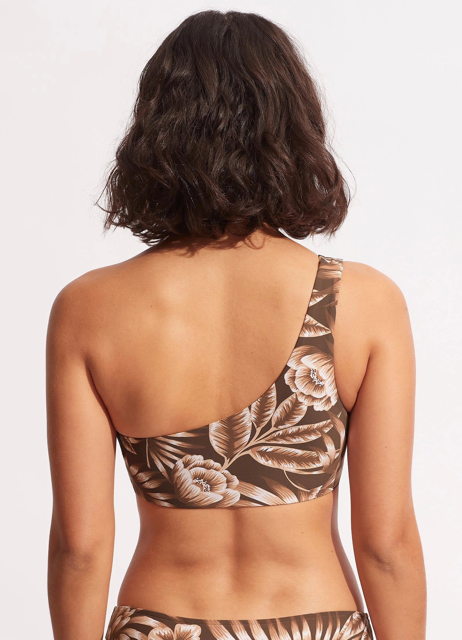 Island In The Sun One Shoulder Top - Tiramisu