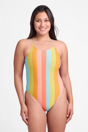 Jackson 4 One Piece Swimsuit - Sherbert all purpose swimwear, comfortable swimwear for everyone