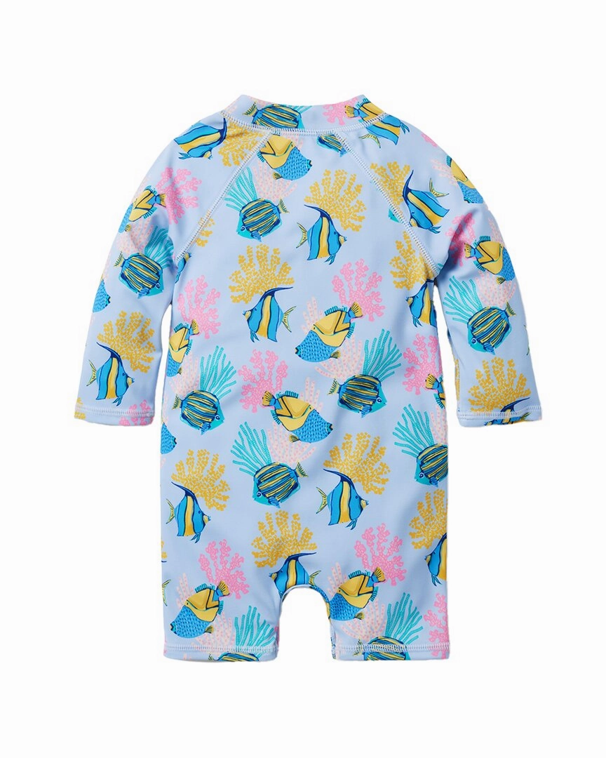 Janie and Jack Fish Zip Rashguard