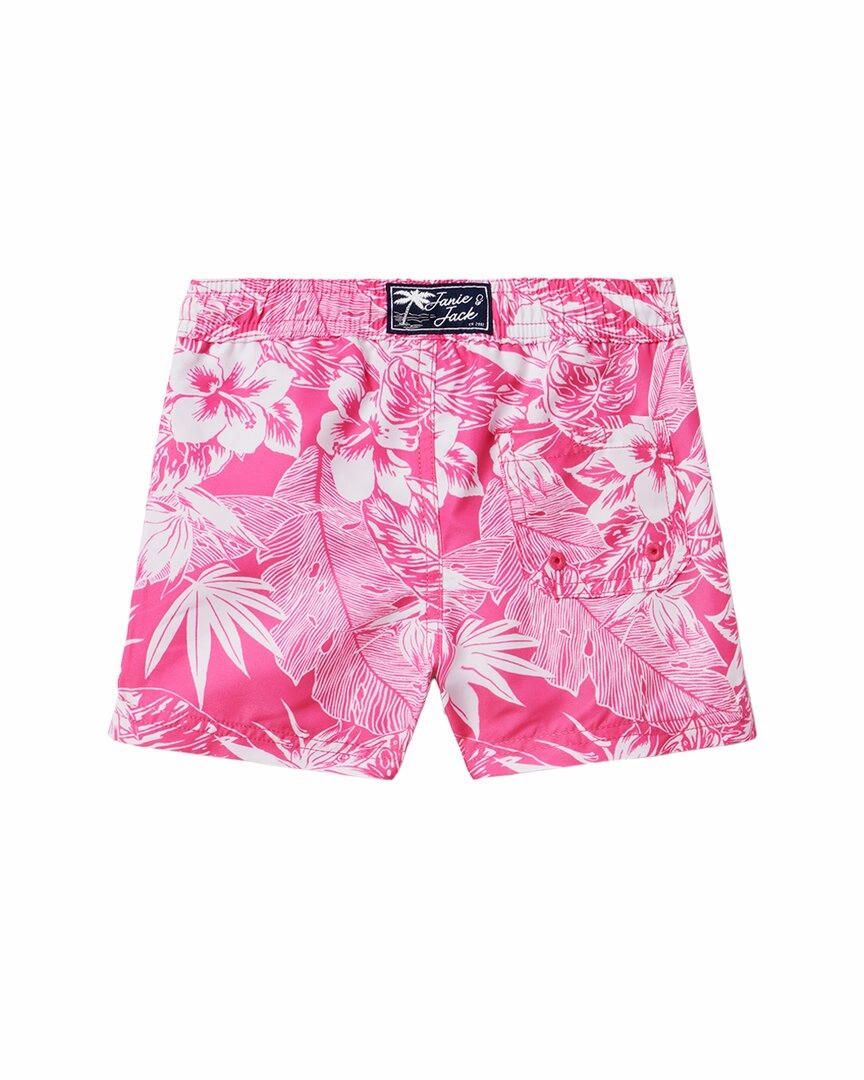 Janie and Jack Palm Print Eco Swim Trunk