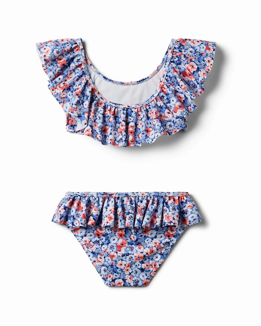 Janie and Jack Recycled Floral Ruffle 2pc Swimsuit