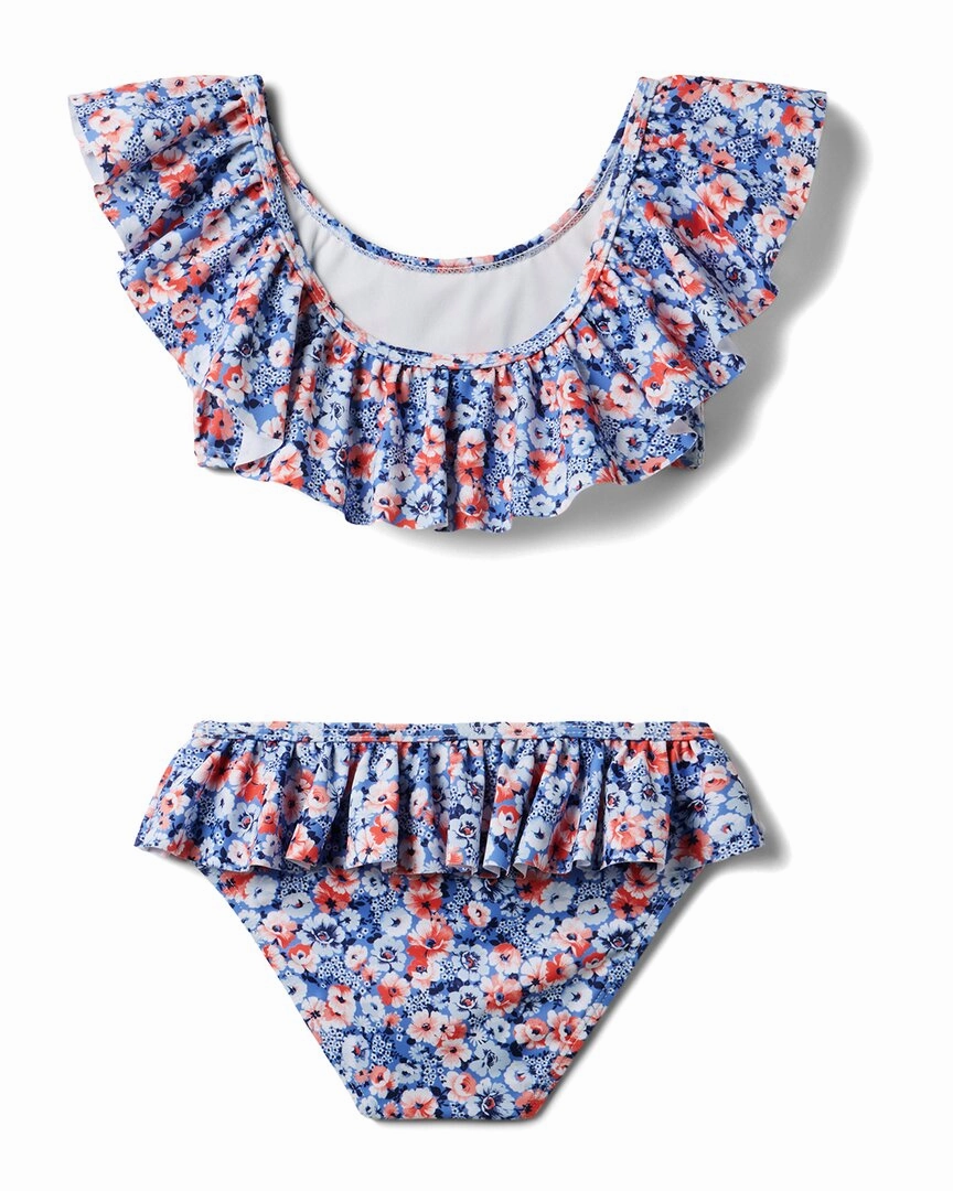 Janie and Jack Recycled Floral Ruffle 2pc Swimsuit