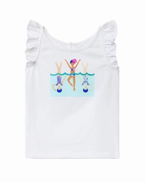 Janie and Jack Swimmer Graphic Tee stylish teen girl swimsuits, teen girls swimwear sets