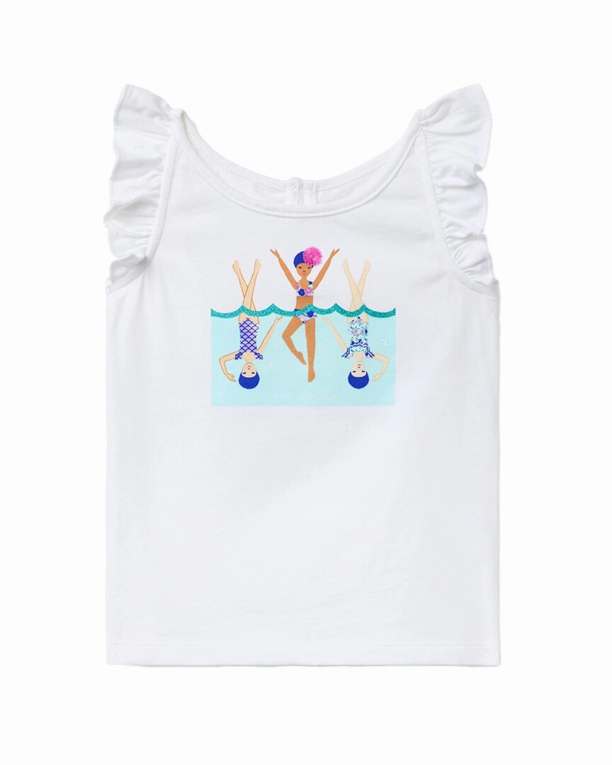 Janie and Jack Swimmer Graphic Tee stylish teen girl swimsuits, teen girls swimwear sets