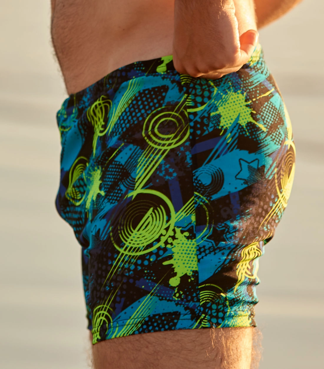 Java Tan Through Swim Shorts