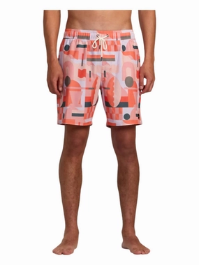 Jesse Brown Elastic Short In Fiesta mens full coverage swimwear, stylish mens swim trunks