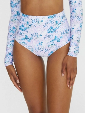 Joana - High Rise Moderate Coverage Swim Bottom | Lavender Fields adjustable swimsuits for women, breathable swimwear for ladies