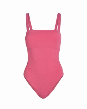 Jori One Piece In Hibiscus Metallic fashionable beach swimwear, modern womens bikinis