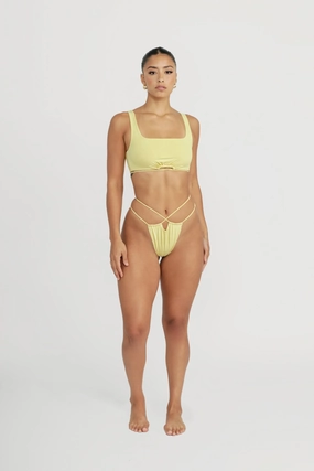 Joss Top - Canary soft fabric swimwear women, resort swimwear for ladies