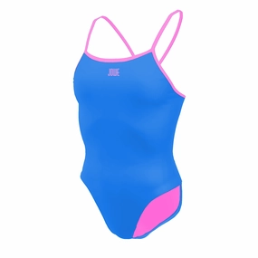 Jowe Women's Tie-Back Swimsuit - Aquarius / Vibration swim training suits women, performance one piece swimsuits