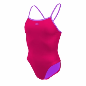 Jowe Women's Tie-Back Swimsuit - Medley / Paddle swim training suits women, performance one piece swimsuits