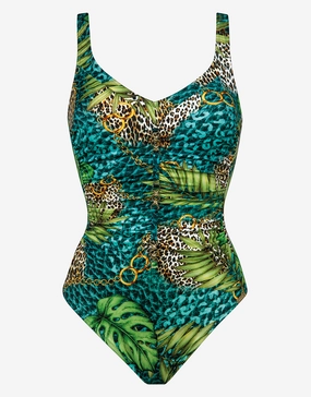 Jungle Jewels Swimsuit - Mangrove Forest cup sized swimwear women, supportive swimsuits for large bust