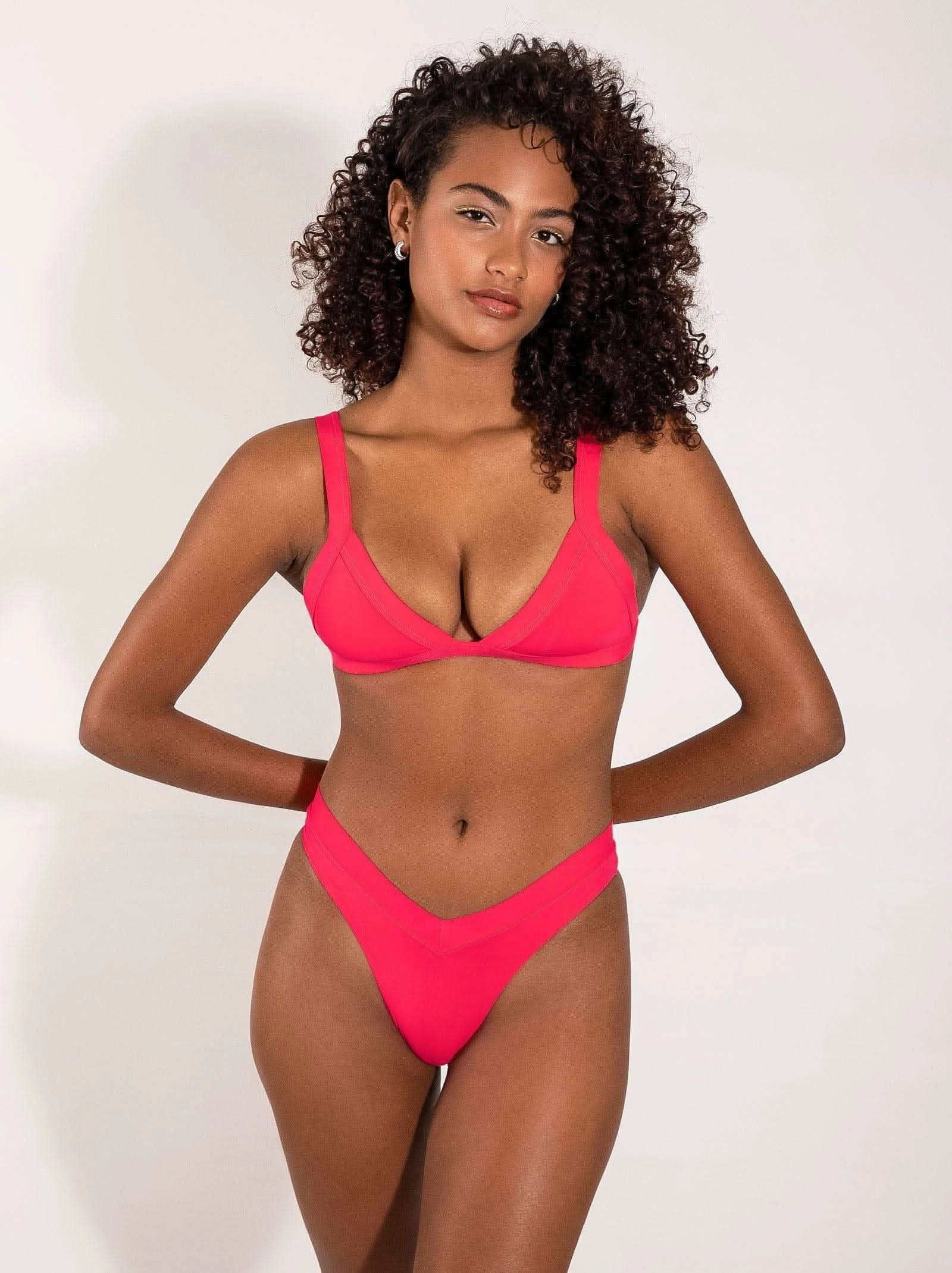 kameron top diva pink quick-dry swimsuits for women, fashionable womens beachwear