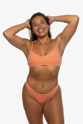 Kelia Bikini Bottom - Guava inclusive swimwear styles, all season swimwear options