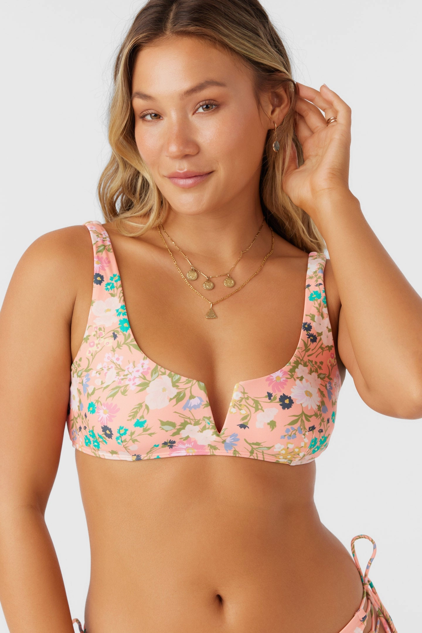 KELLY FLORAL POPOYO BRALETTE TOP classic women's swimwear, everyday swimwear for ladies