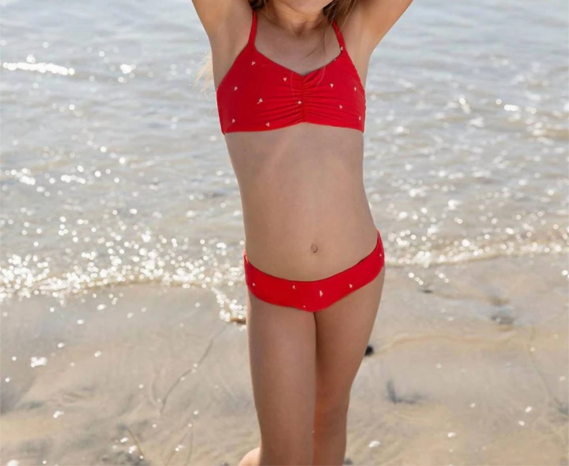 Kid's Anna Bikini Set In Red