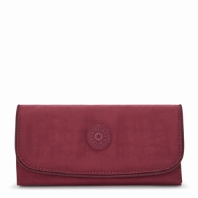 Travel Security Case Travel Anti-Theft Belt Kipling Money Land Snap Wallet - Lounge Wine