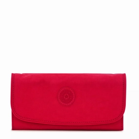 Kipling Money Land Snap Wallet - Red Rouge RFID Wallet