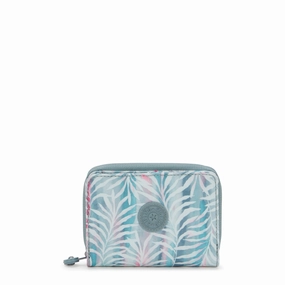 Kipling Money Love Small Printed Wallet - Palmtree Leaves Anti-Theft Purse