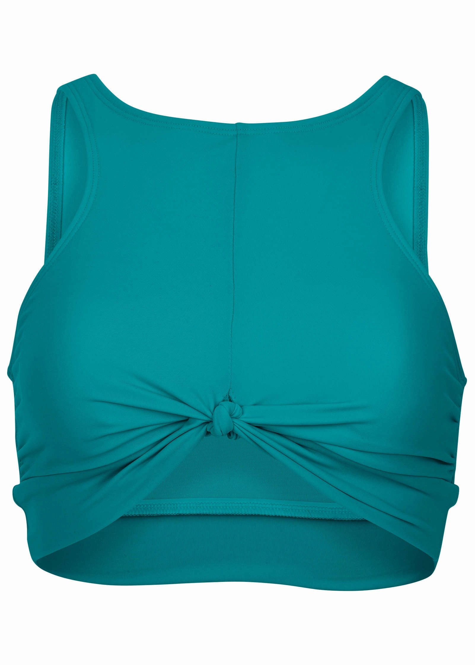 Knot High-Neck Top - Teal