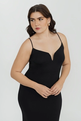 Koa Maxi Dress - Black soft fabric swimwear women, resort swimwear for ladies