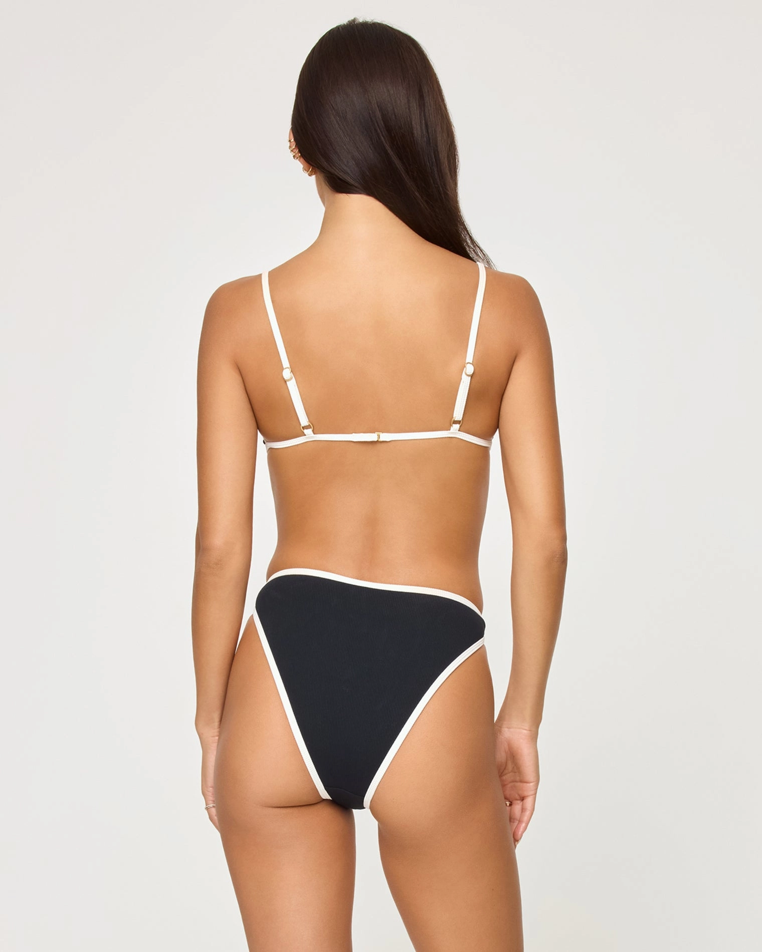 Kourt Bikini Top - Black-Cream