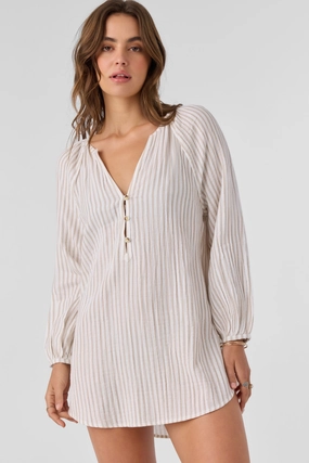 KRYSTEN TUNIC STRIPE DRESS classic women's swimwear, everyday swimwear for ladies